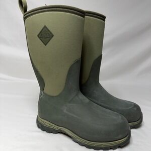 The Original Muck Boot Company Kids Size 3 Olive Green Waterproof Rain Boots